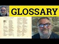 Video thumbnail for 🔵 Glossary Meaning - Glossary Definition - Glossary Examples - Glossary