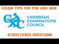 Video thumbnail for CXC POB and MOB EXAM TIPS for Structured Questions