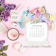 Video thumbnail for 2025 Calendar, 2025 Calendar Printable, Desk Calendar 2025, 2025 Year Calendar, Small Calendar, PDF Calendar, PNG Files - Etsy
