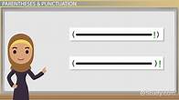 Video thumbnail for Punctuation & Parentheses | Definitions, Uses & Proper Placement