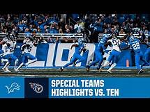 Video thumbnail for Detroit's special teams unit had a DAY vs. Tennessee | Lions vs. Titans: 2024 NFL Season Highlights