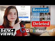 Video thumbnail for How to Recover a Permanently Deleted Gmail Account? 2 Ways for Gmail Account Recovery