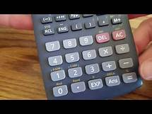Video thumbnail for calculator skills fractions