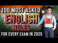 Video thumbnail for 100 Most Asked English Grammar Rules for every exam of 2025.