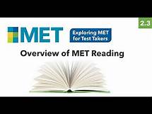 Video thumbnail for The Michigan English Test (MET) Reading Section Overview