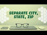 Video thumbnail for How to separate, City, State and Zip Code in Excel