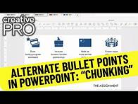Video thumbnail for PowerPoint How-To: Create Alternatives to Bullet Points