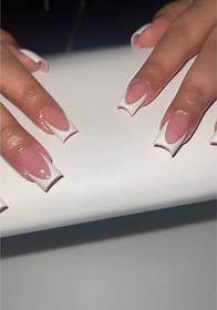 Video thumbnail for nailsby.crystal__ (@nailsby.crystal__) - Stunning White French Tip Nails Inspiration