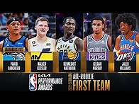 Video thumbnail for The BEST Of The 2022-23 Kia NBA All-Rookie First Team!