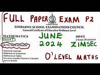 Video thumbnail for ZIMSEC June 2024 Paper 2 Mathematics Full Paper Revision @mathszoneafricanmotives @mathswithadmirelightone