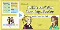 Video thumbnail for SATs: Year 6 Maths Revision Morning Starter Weekly PowerPoint Pack 3