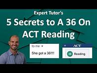 Video thumbnail for How To Get A Perfect 36 on the ACT Reading Test in 2025: 5 Tips and Strategies From A Perfect Scorer