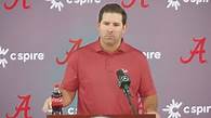 Video thumbnail for Watch Coach DeBoer and coordinators preview Alabama football’s road game against Vanderbilt.