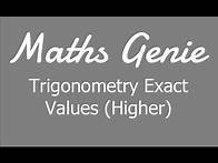 Video thumbnail for Trigonometry Exact Values Higher