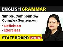 Video thumbnail for Simple, Compound & Complex Sentences - Definition, Exercises | English Grammar