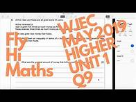 Video thumbnail for GCSE Maths Revision | WJEC May 2019 Higher Tier Unit 1 Non-Calculator | Question 9