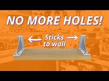 Video thumbnail for How To Hang A Shelf WITHOUT Putting Holes In Walls (BETTER Shelf Solution For Your Home)