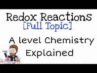 Video thumbnail for Redox Reactions | Explained | Full Topic | A level Chemistry