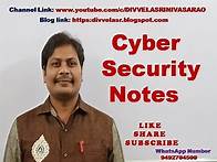 Video thumbnail for Cyber Security Notes || Cyber Security || Cyber Security PDF notes || Cyber Security ||