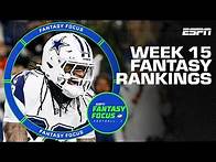 Video thumbnail for Week 15 Fantasy Rankings + Mailbag | Fantasy Focus 🏈