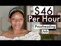Video thumbnail for Earn $46 Per Hour doing Proofreading Job Online | No experience (I tried It)