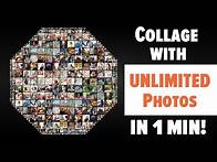 Video thumbnail for Make collage of unlimited photos in 1 Minute | for 50, 100 or 1000 photos