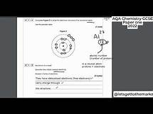 Video thumbnail for Chemistry paper 1 AQA GCSE 2022 Walkthrough