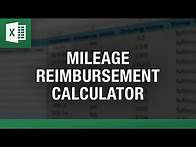 Video thumbnail for Mileage Reimbursement Calculator in Excel