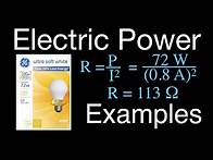 Video thumbnail for Electric Power (2 of 3) Example Problems