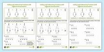 Video thumbnail for Year 6 Adding and Subtracting Fractions with Different Denominators