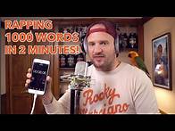 Video thumbnail for Rapping 1000 Words in 2 Minutes!!! (NEW WORLD RECORD)