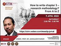 Video thumbnail for How to write chapter 3 – research methodology? From A to Z