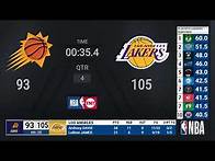 Video thumbnail for Suns @ Lakers | NBA Playoffs on TNT Live Scoreboard