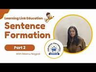 Video thumbnail for From Words to Sentences : Sentence Building Technique ( Part 2 )