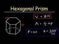 Video thumbnail for Surface Area of a Hexagonal Prism - Volume & Lateral Area - Geometry