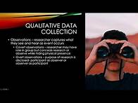 Video thumbnail for Introduction to Qualitative Research part 3 Data Collection