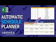 Video thumbnail for Automatic Schedule Planner | Weekly Schedule Plan in Excel!