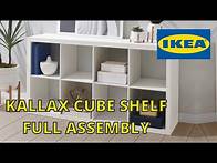 Video thumbnail for How to Assemble an Ikea Kallax Cube Shelf | Great Beginner Project