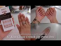Video thumbnail for How To Make $7 KISS CLASSY FRENCH TIP PRESS ON NAILS Look NATURAL & LAST 3+ WEEKS | *MUST WATCH* 💅🏼