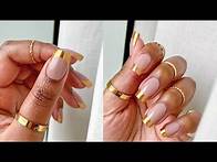 Video thumbnail for How to get THE BEST Gold French Manicure