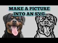 Video thumbnail for How to turn a picture into an SVG - Pet memorial - family memorial - Decal - Pic to SVG JPG to SVG