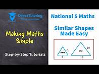 Video thumbnail for How to Solve Similar Shapes, Area & Volume. National 5 Maths