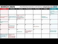 Video thumbnail for March 2025 Calendar with Holidays and Observances (All) #calendar #march #holiday