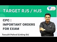 Video thumbnail for CPC Important Orders For Judiciary Exams