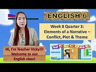 Video thumbnail for ENGLISH GRADE 6 WEEK 8 (QUARTER 3): Elements of a Narrative – Conflict, Plot & Theme