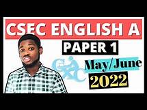 Video thumbnail for CSEC English A Paper 1 May/June 2022 || FULL PAPER || ANSWERS + EXPLANATIONS