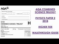 Video thumbnail for AQA Combined Science Trilogy: 2018 Physics Paper 2H Walkthrough