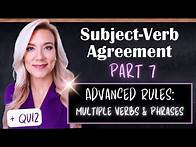 Video thumbnail for Subject-Verb Agreement in English | Part 7: Advanced Rules