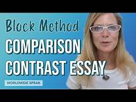 Video thumbnail for Comparison Contrast Essay | Block Method | English Writing Skills 2020