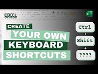 Video thumbnail for Create your own keyboard shortcuts in Excel | Excel Off The Grid